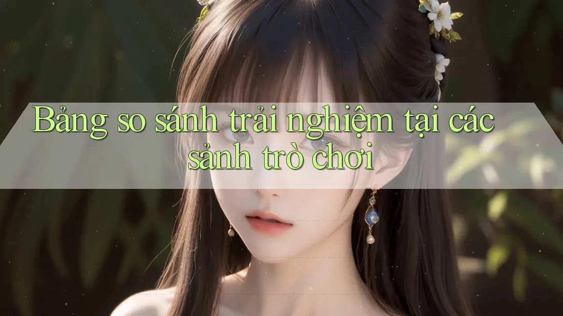 Bảng so sánh trải nghiệm tại các sảnh trò chơi
