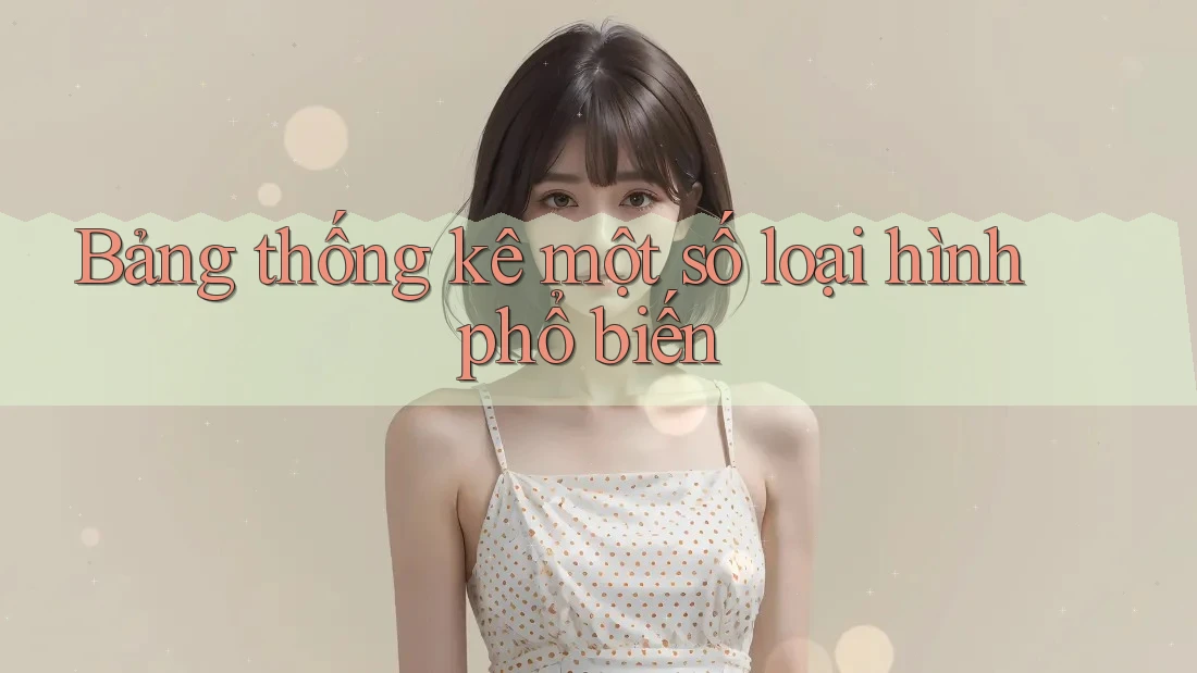 Bảng thống kê một số loại hình phổ biến