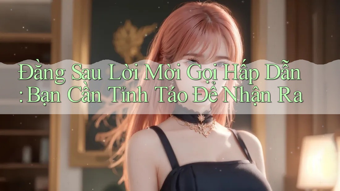 Đằng Sau Lời Mời Gọi Hấp Dẫn: Bạn Cần Tỉnh Táo Để Nhận Ra