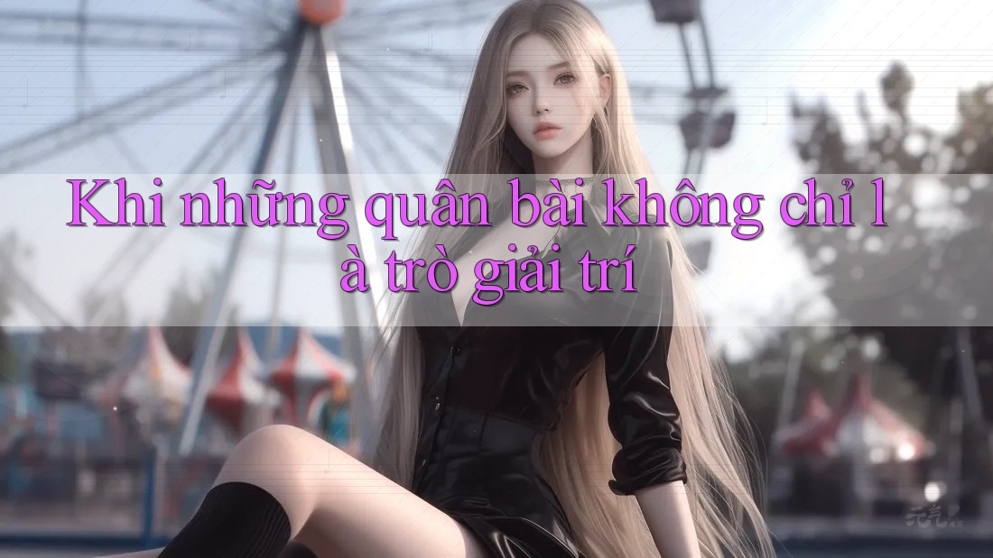 Khi những quân bài không chỉ là trò giải trí