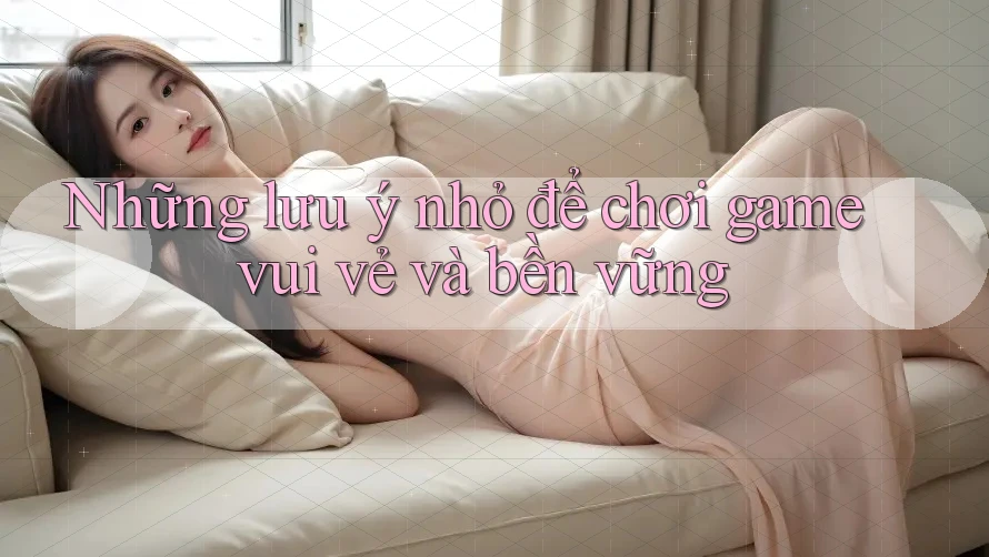Những lưu ý nhỏ để chơi game vui vẻ và bền vững