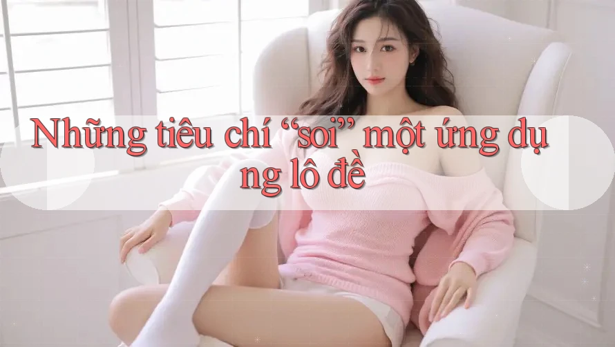 Những tiêu chí “soi” một ứng dụng lô đề