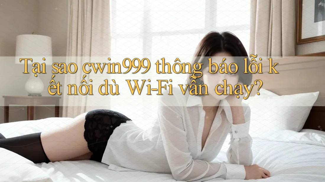 Tại sao cwin999 thông báo lỗi kết nối dù Wi-Fi vẫn chạy?