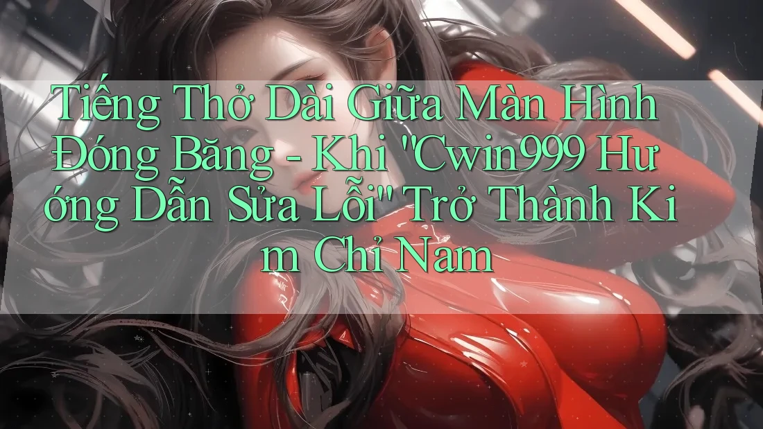 Tiếng Thở Dài Giữa Màn Hình Đóng Băng - Khi “Cwin999 Hướng Dẫn Sửa Lỗi” Trở Thành Kim Chỉ Nam