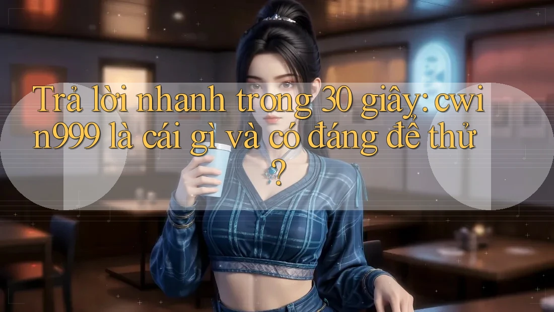 Trả lời nhanh trong 30 giây: cwin999 là cái gì và có đáng để thử?