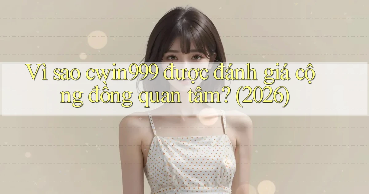 Vì sao cwin999 được đánh giá cộng đồng quan tâm (2026)